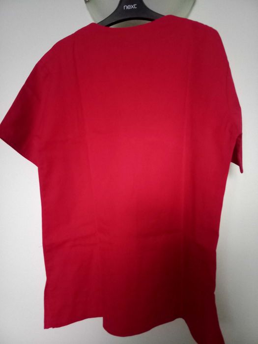 Bluza medicala unisex, rosie, M