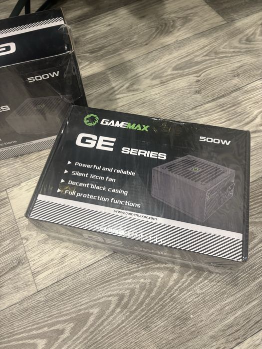 Блоки питания Gamemax 500W в упаковке новые