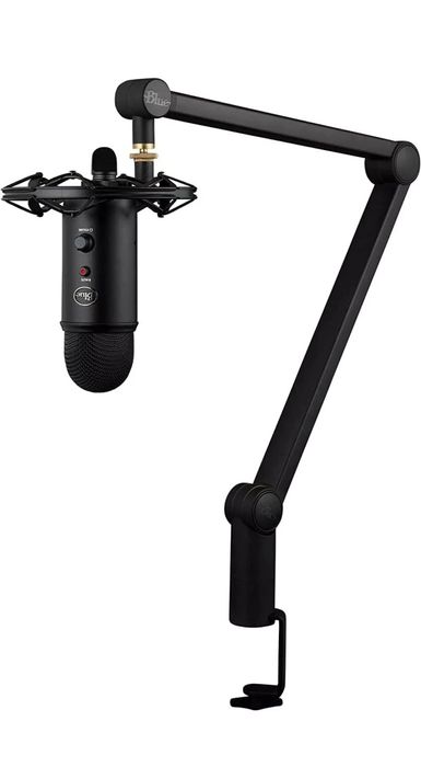 Blue mikrofon + stoyka ideal holatda