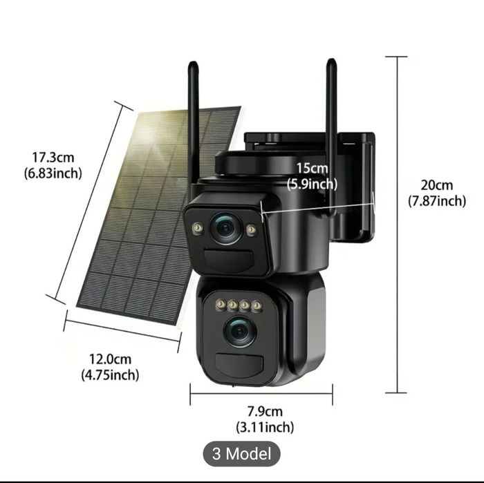 Cameră de supraveghere 2K cu panou solar & 4G – FĂRĂ FIR