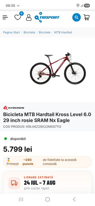 Bicicletă kross level 6