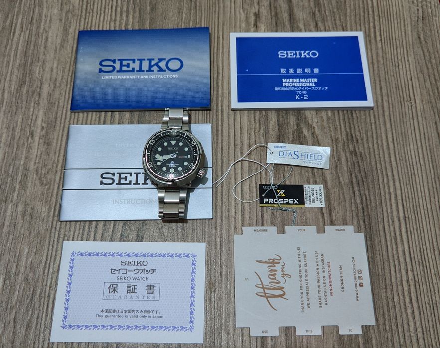 Seiko Tuna Marinemaster, дайверские часы.