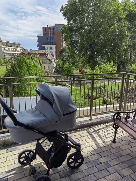 Бебешка количка Retrus Vaya 3 в 1 Gray ECO 2023