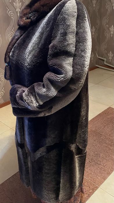 шуба из мутона с россии