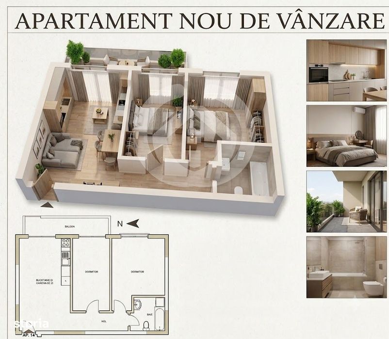 Apartament Nou | 67 Mp Utili | 3 Camere | Șelimbăr, Sibiu — fotografia 3