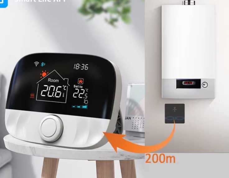 Безжичен термостат за бойлер или отопление (RF, няма wifi!)