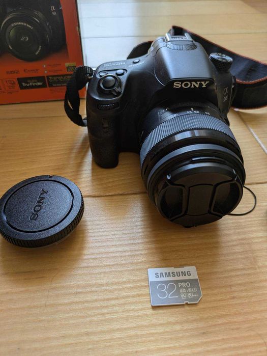 Sony Alpha 58 20.1MP Full HD DSLR фотоапарат + обектив 18-55