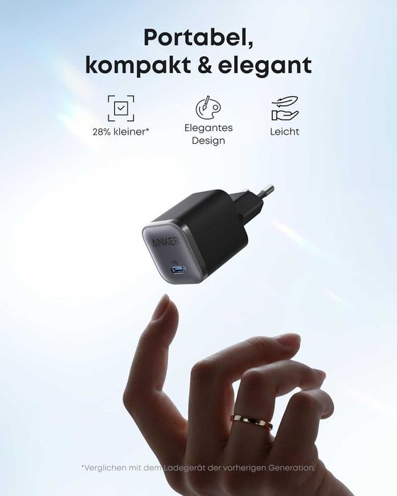 Anker Nano 45W USB-C зарядно за стена и кабел 1.8m
