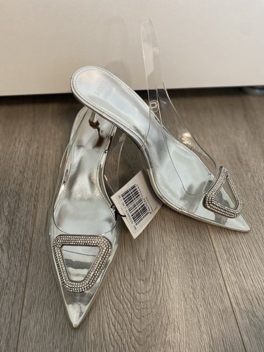Pantofi eleganti MANGO,noi cu eticheta,bijuterie decorativa,marime 36