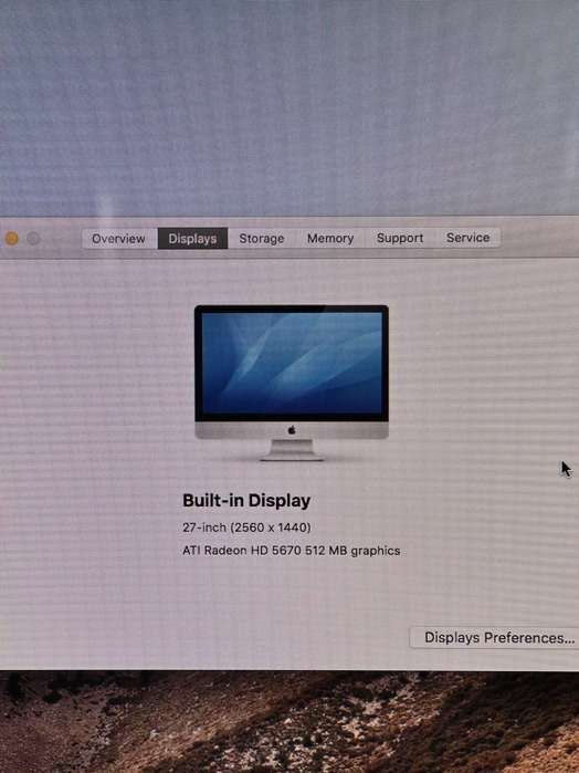 iMac 27 inch i7, 12gb Ram ,750gb SSD