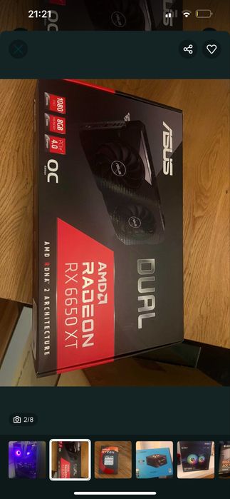 Placa video ASUS DUal radeon rx 6650 xt