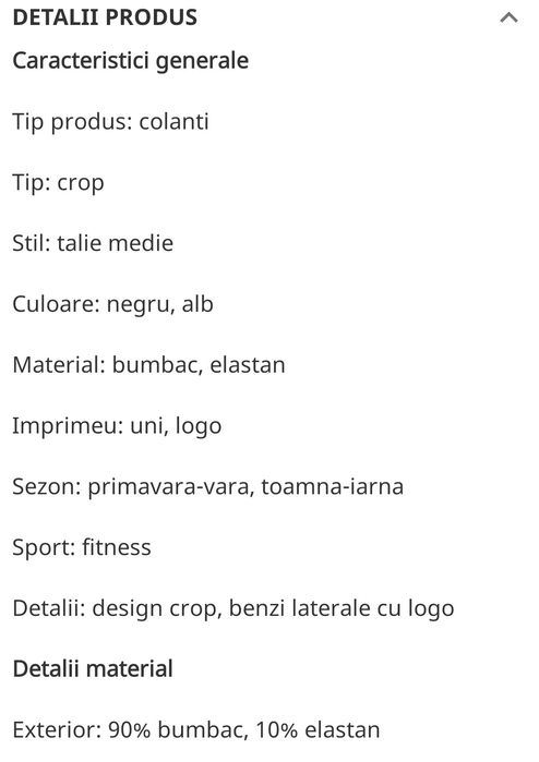 Colanti din bumbac DKNY noi cu eticheta, marimea XS