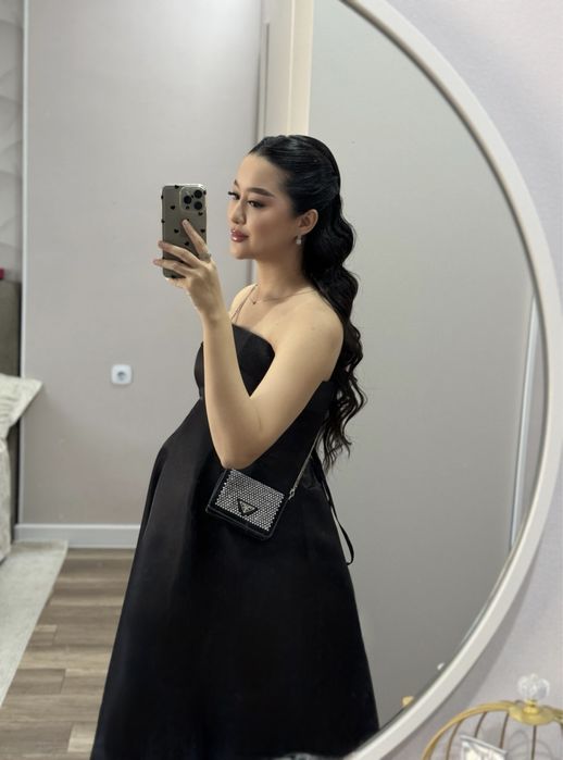 Платье из тафты с деликатным блеском bergamo