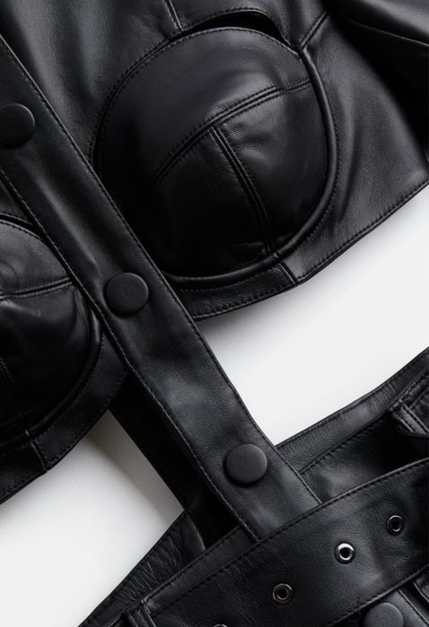 Sacou din piele The H&M X Rokh