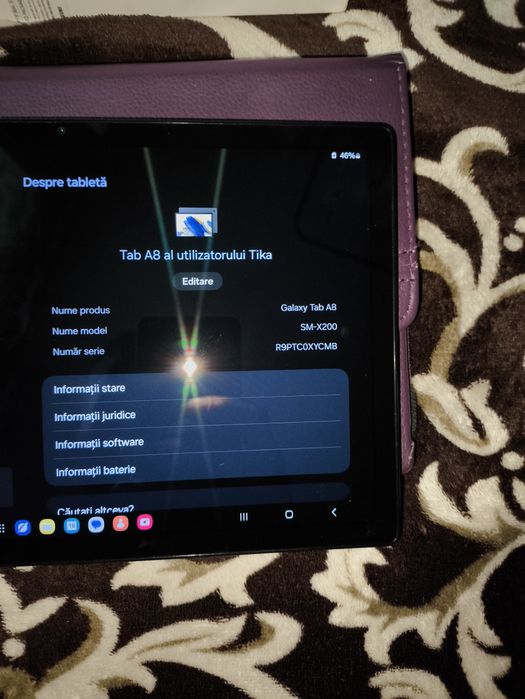 Samsung tab A8 impecabila