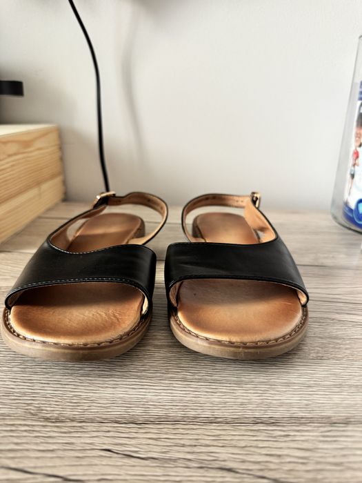 Vand sandale negre piele