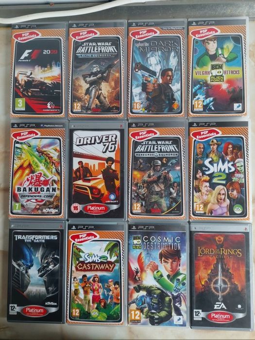 [PSP] Vând 127 jocuri originale pentru PlayStation Portable //poze reale