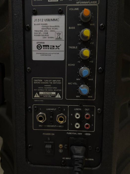 Активная колонка, 800W, Kolonka, акустическая система, блютуз, музыка