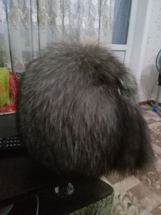 Шапка чёрнобурка