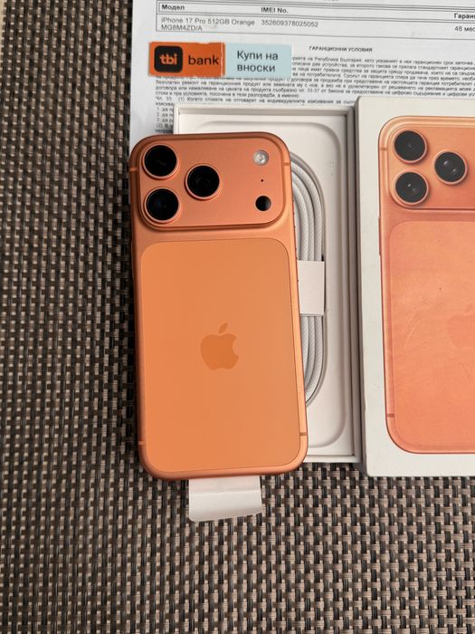 НОВ! 512Gb*ЛИЗИНГ* iPhone 17 Pro Cosmic Orange 48М ГАРАНЦИЯ