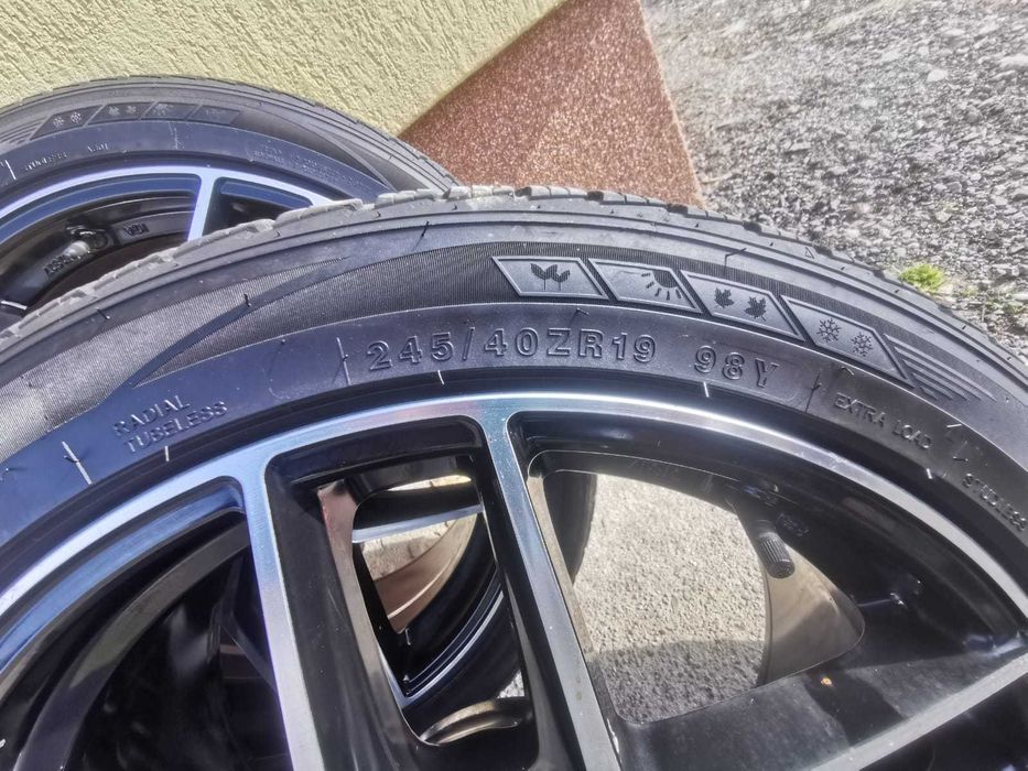 Set complet 4 jante BMW cu anvelope - Echilibrare montate