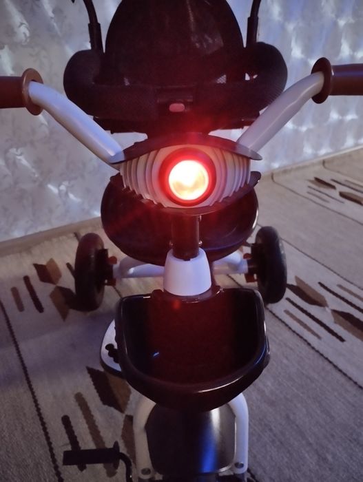 Вело-коляска с родительской ручкой