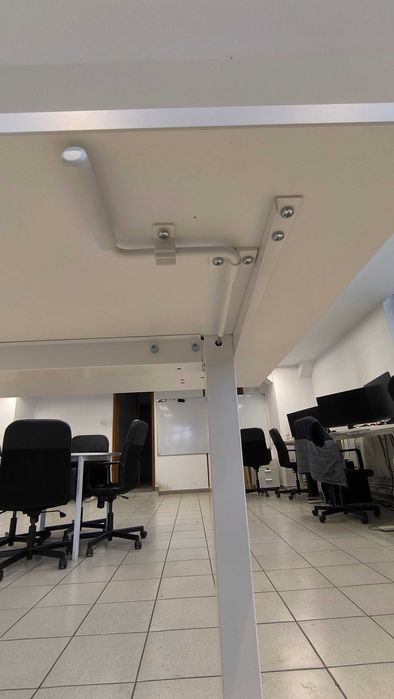 IKEA TROTTEN Birouri cu înălțime reglabilă 70-120 cm, alb, 160x80 cm