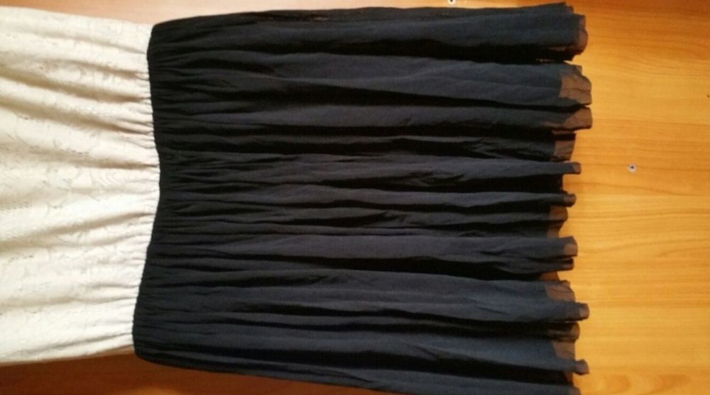 Rochie dantela dama alba neagra eleganta zi seara ocazie