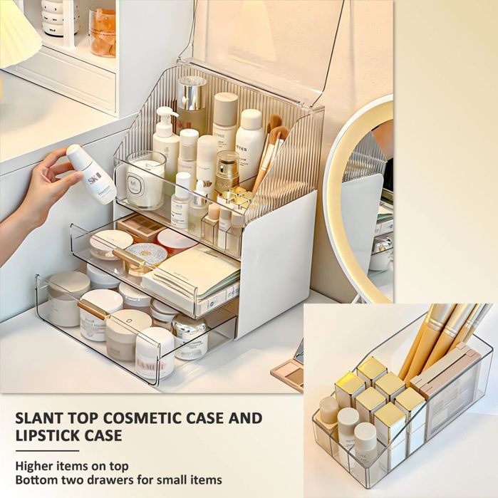 Органайзер для косметики с крышкой