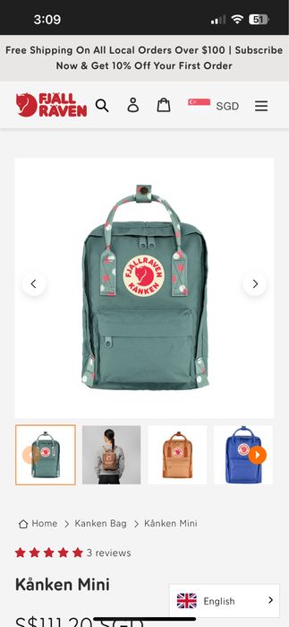 Kanken mini bag рюкзак водонепронецаемый Шведский бренд