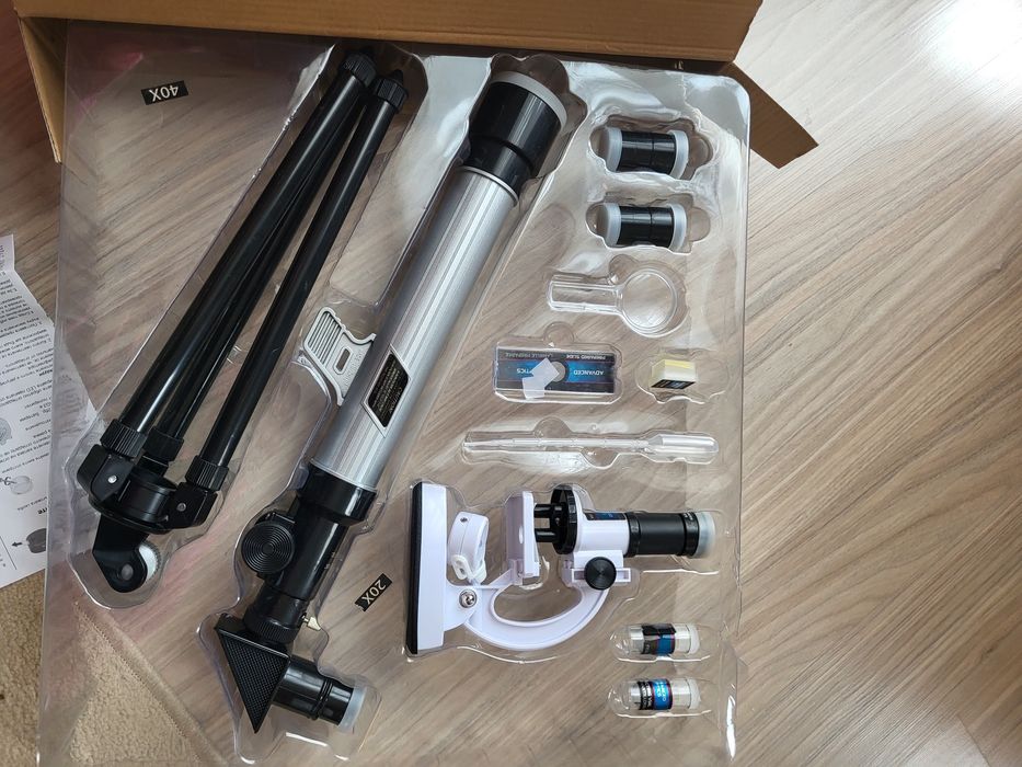 Комплект микроскоп и телескоп