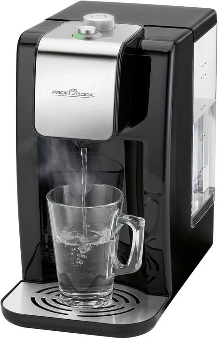 ProfiCook PC-HWS 1168 Високоскоростен диспенсър за вода, 100°C за приблизително 3 секунди, променлива температура от 45°C до 100°C, капацитет до 2,2l