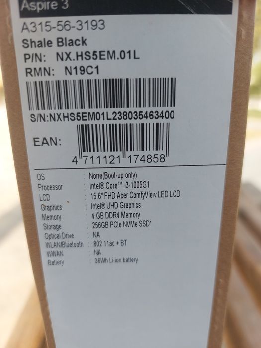 Noutbook Acer aspire 3