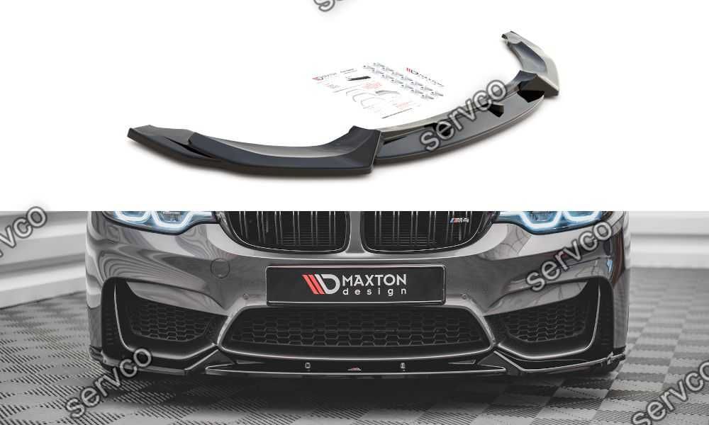 Prelungire splitter bara fata Bmw Seria M4 F82 2014- v2 Maxton Design