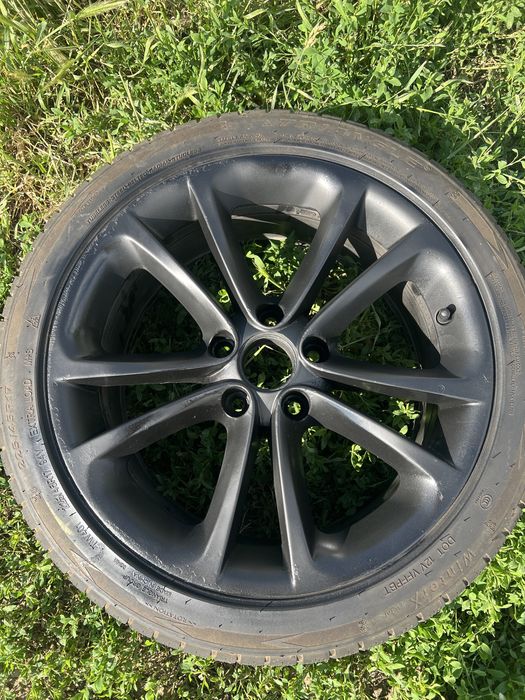 Jante aliaj R17 negre + cauciucuri noi de iarnă – set complet