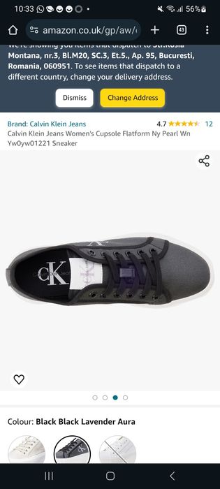 Teniși Calvin klein  mărimea 38