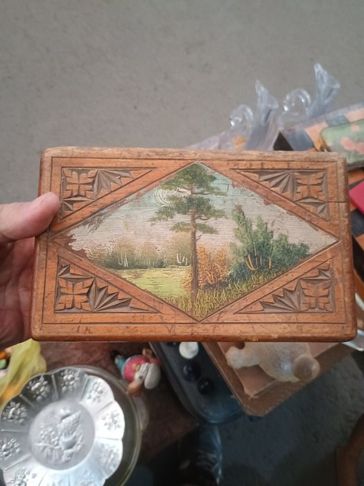 Шкатулка деревянная 1930х