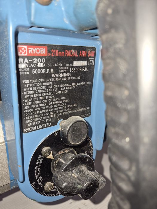 Circular radial Ryobi