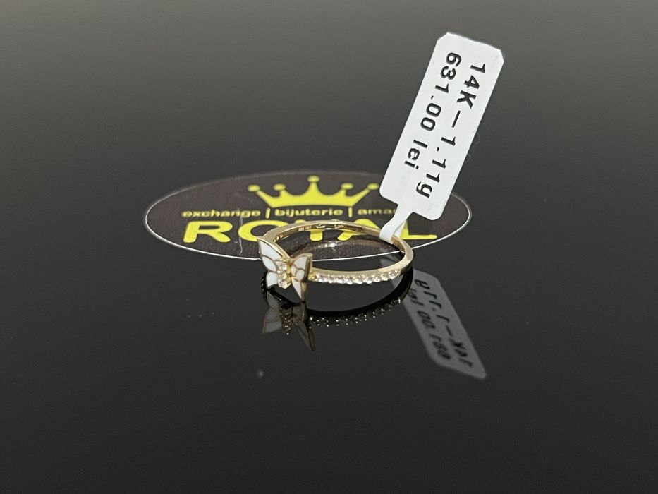 Bijuteria Royal CB : Inel dama aur nou 14k 1,11gr
