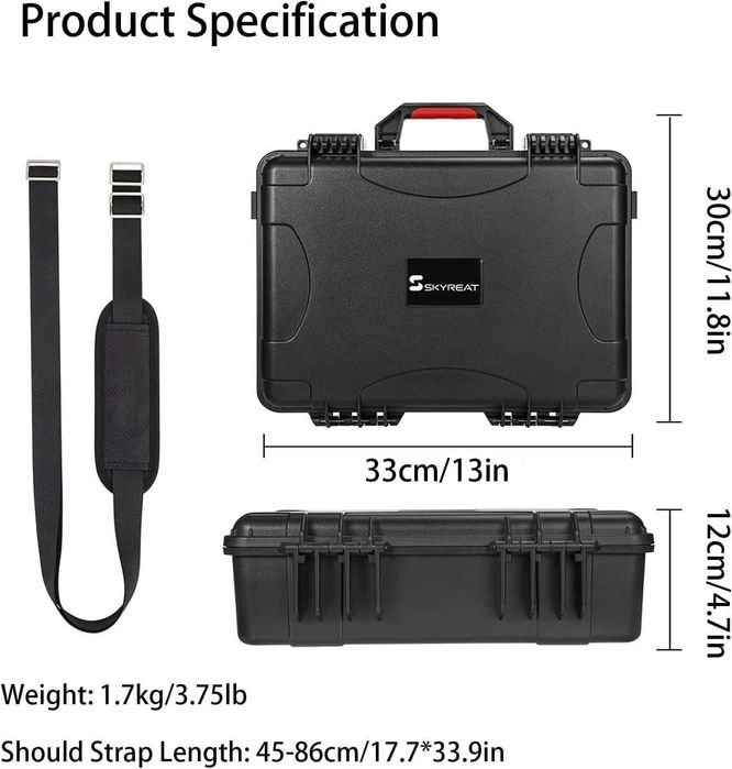 Нов преносим Водоустойчив твърд куфар за DJI Mini 4 Pro RC 2 аксесоари