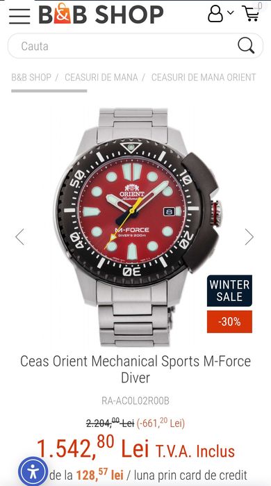 Orient RA-AC0L02R00B, ORIGINAL, cutie sigilată.