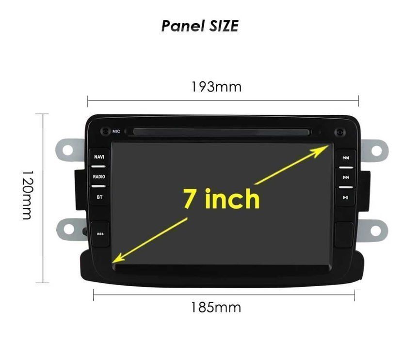 Navigatie Android Dacia Logan Duster Sandero 2 Lodgy Dokker Carplay
