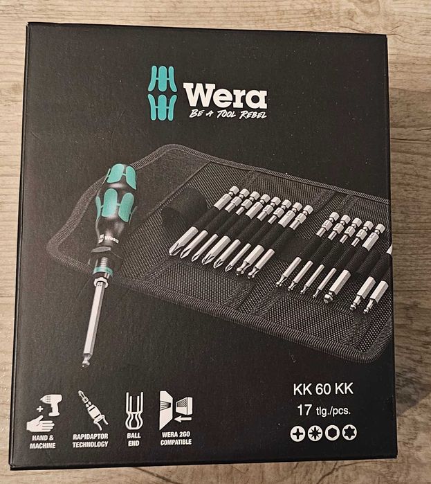 WERA Отвертка с накрайници 17части
