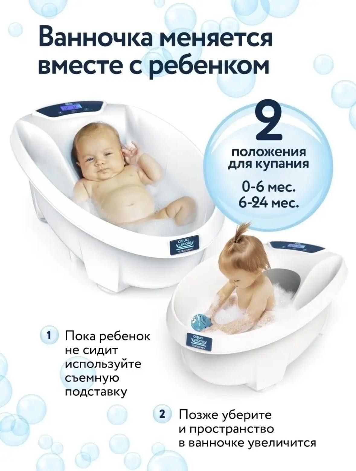 Ванночка Aqua Scale 3 в 1 с подставкой: 50 000 тг. - Прочие детские ...