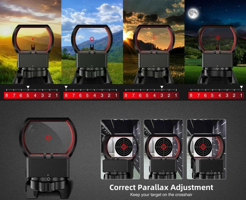 Коллиматорный голографический прицел 1x40 мм