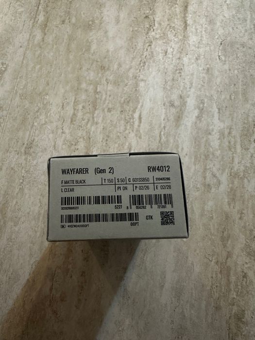 Meta Ray-Ban Wayfarer Gen 2, lentila transparentă , noi!
