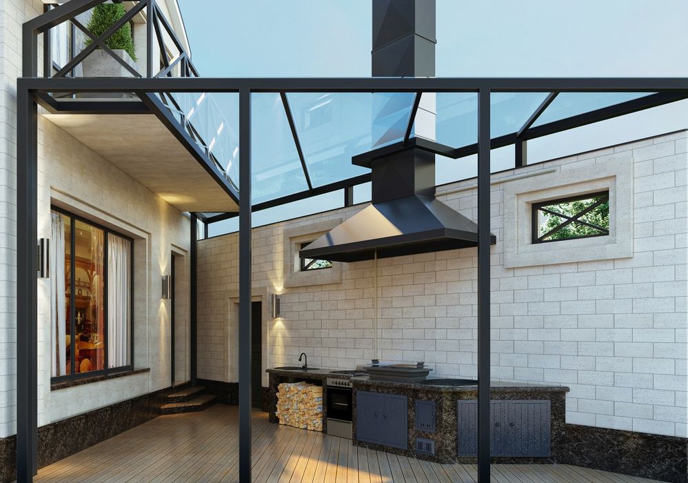 Строим летние кухни, бани,очаги.