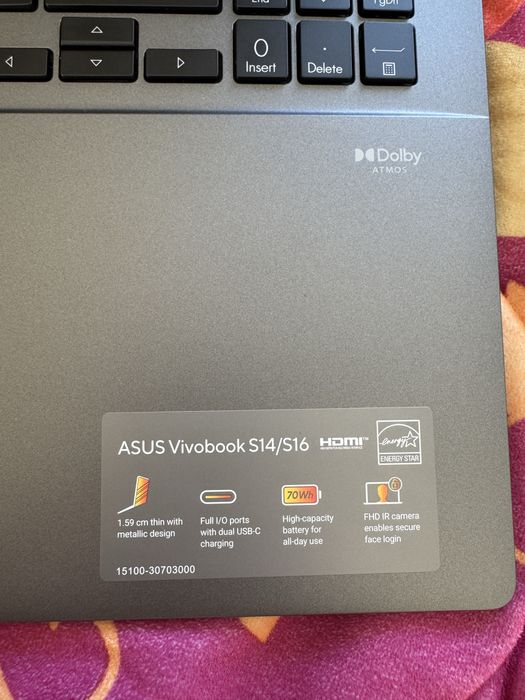 Ноутбук Asus vivobook s16