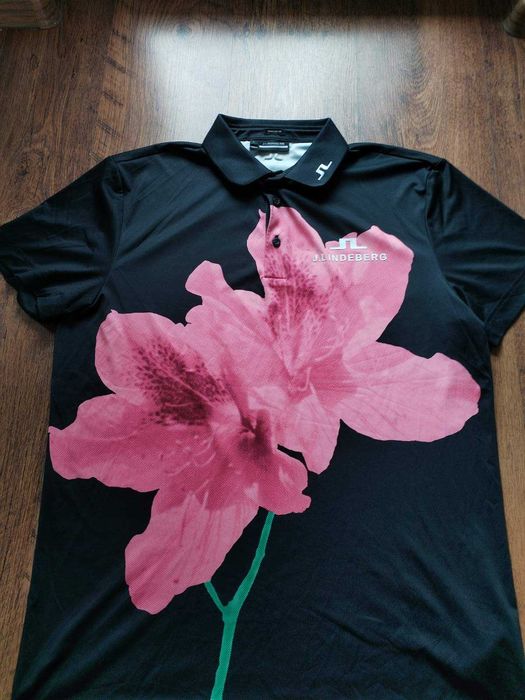 j.lindeberg tour tech golf polo - мъжка дизайнерска тениска КАТО НОВА L