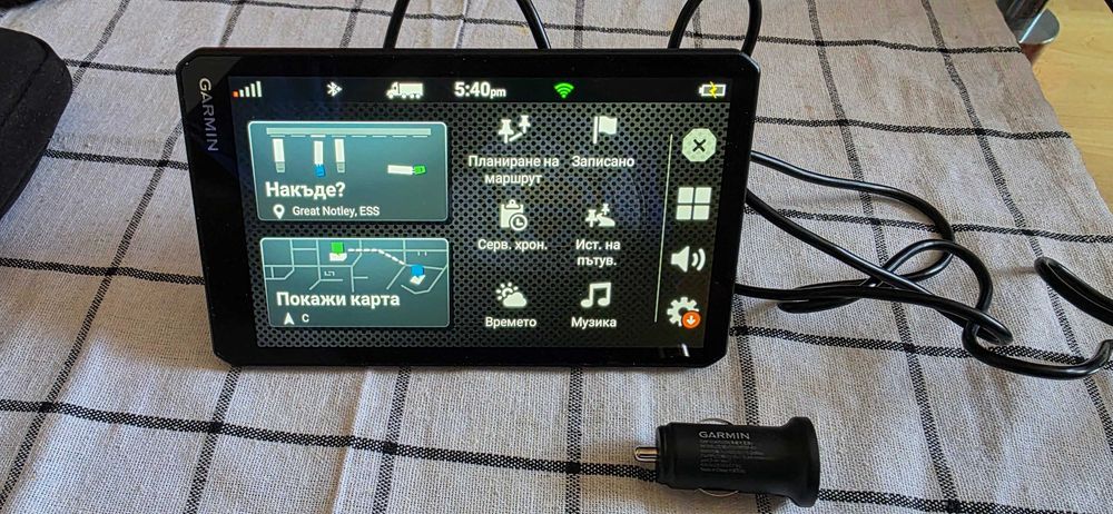 Навигация за камион Garmin Dezl 710 7 инча най-новите карти за цяла Европа и Турция